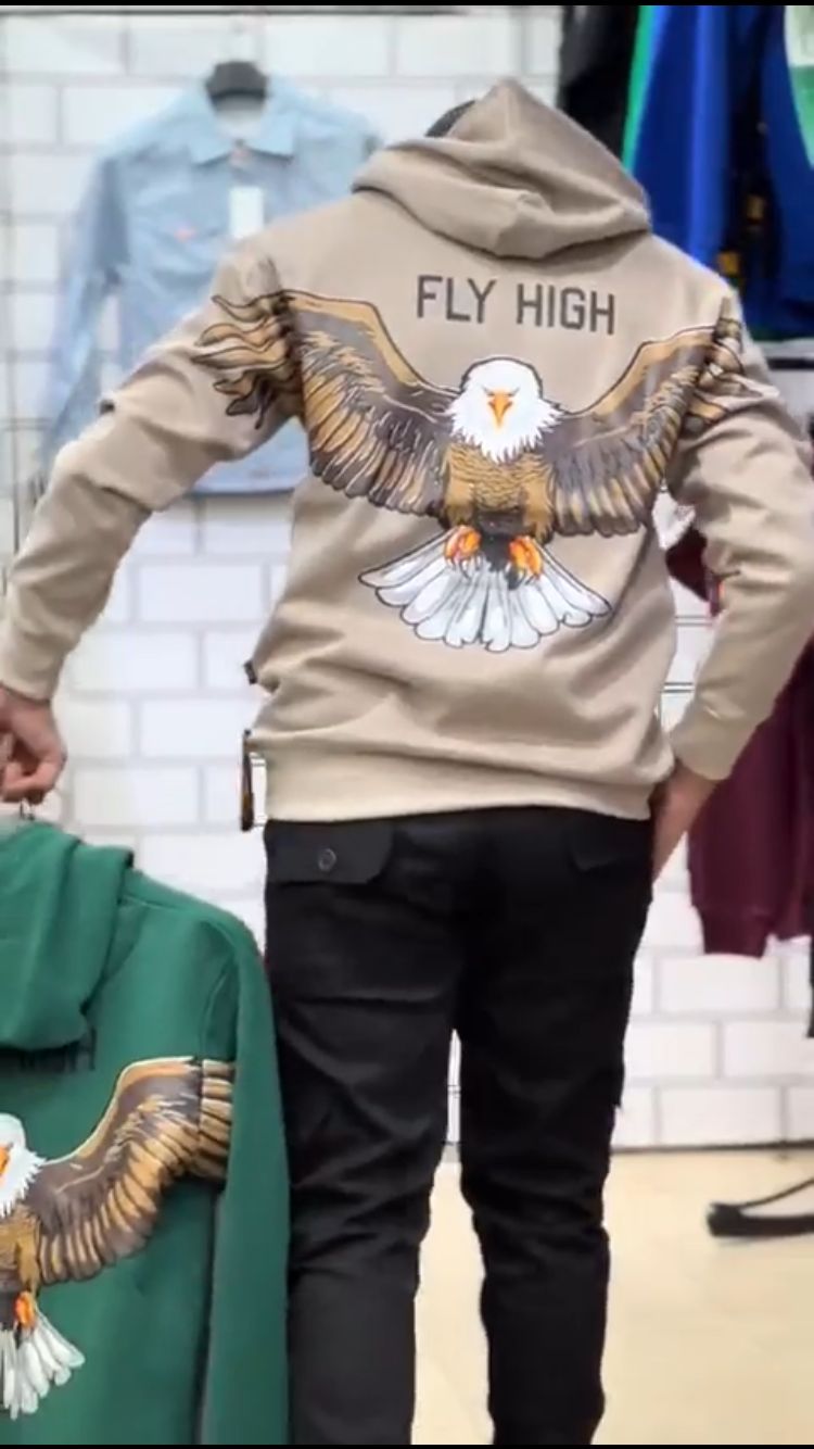 EAGLE PRINTED HOODIE & T-SHIRT